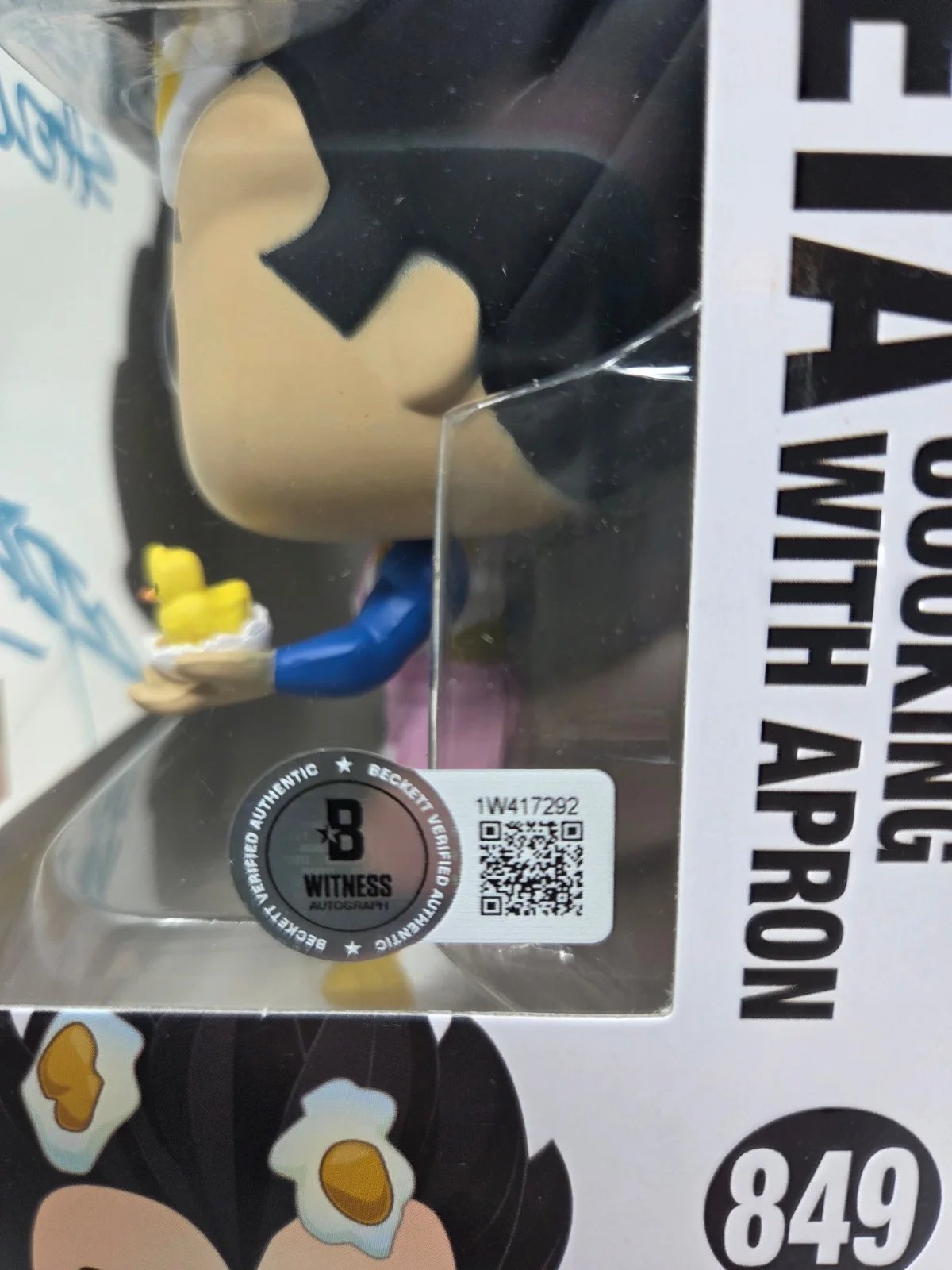 Chris Sabat — Vegeta signed Dragon Ball Z Funko Pop Figure 849 Cooking Chris Sabat Beckett, изображение 3