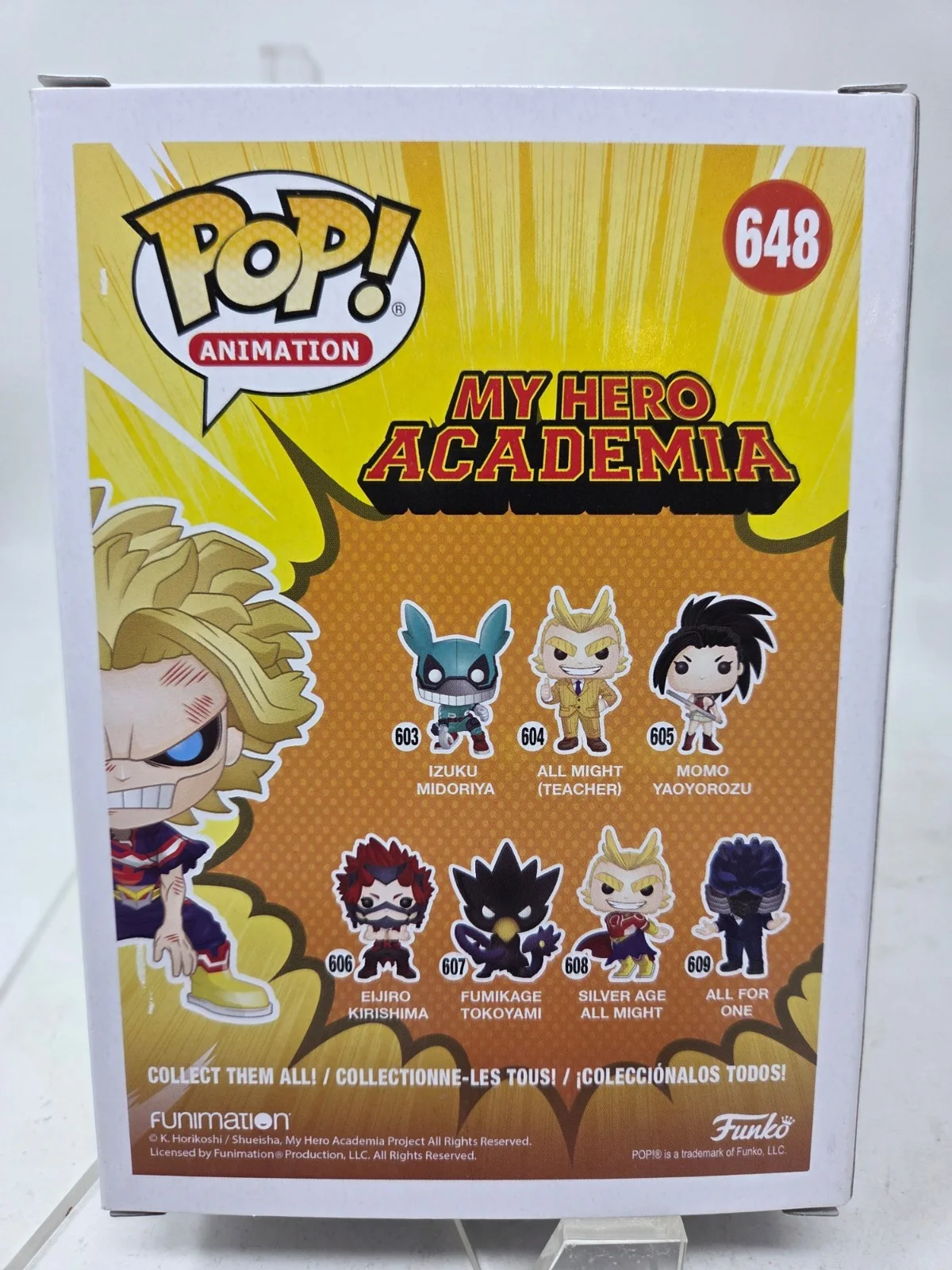 Chris Sabat — All Might signed My Hero Academia Funko Pop Figure 648 Chris Sabat Beckett, изображение 4