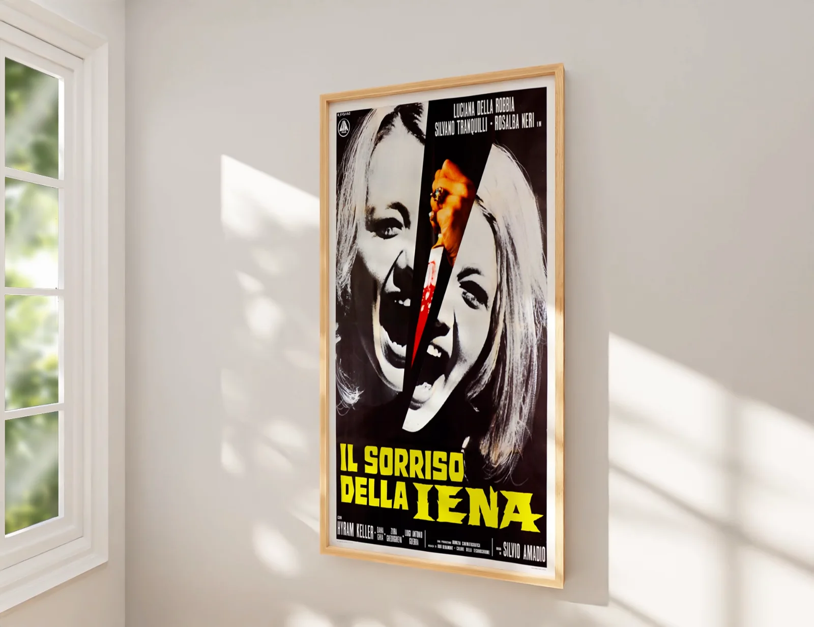 Il Sorriso Della Iena - 1972 Giallo Horror - Restored Soggettone Poster, image 2