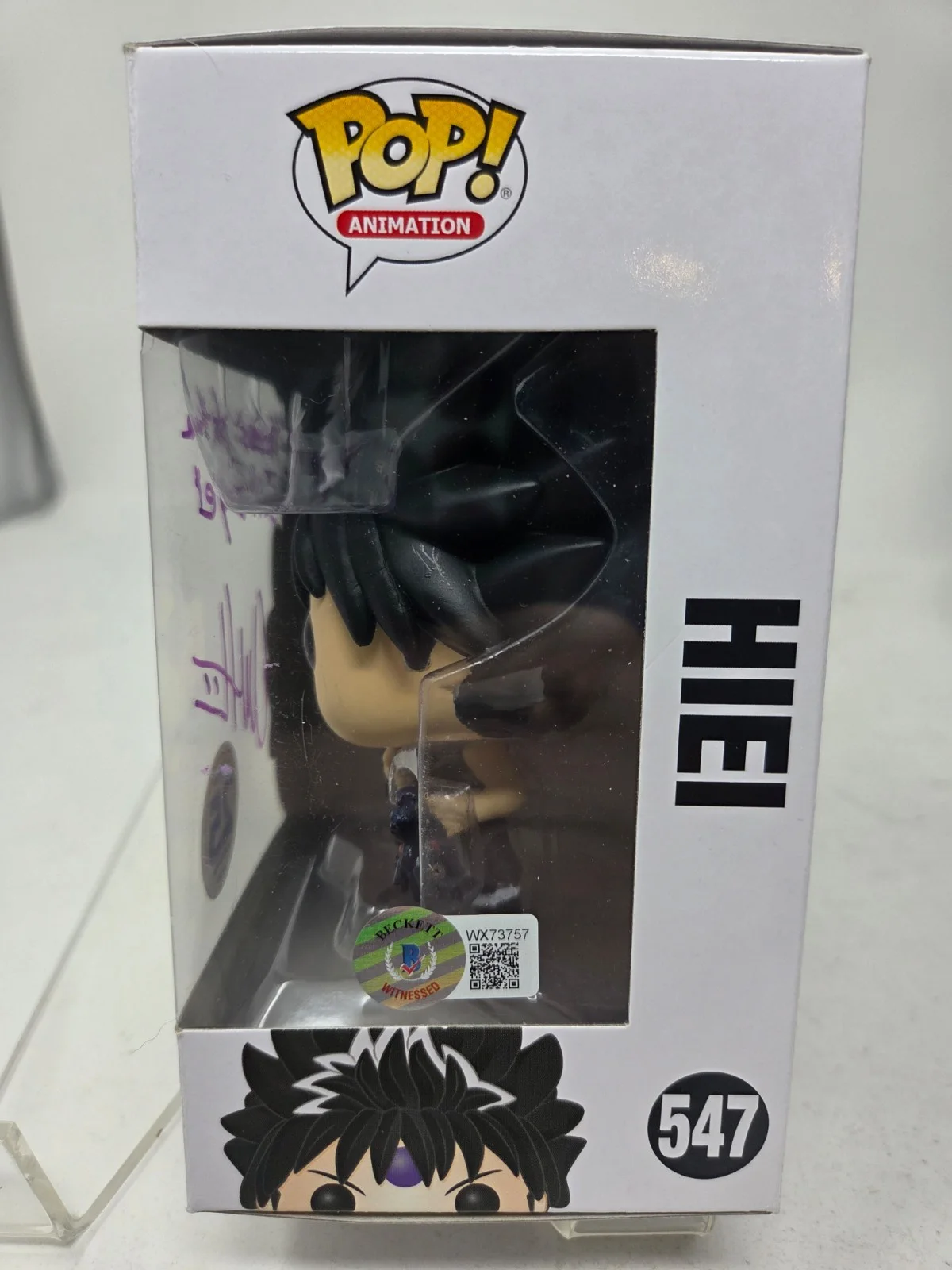 Chuck Huber — Hiei signed autographed Yu Yu Hakusho Funko Pop Figure Chuck Huber Beckett, изображение 2
