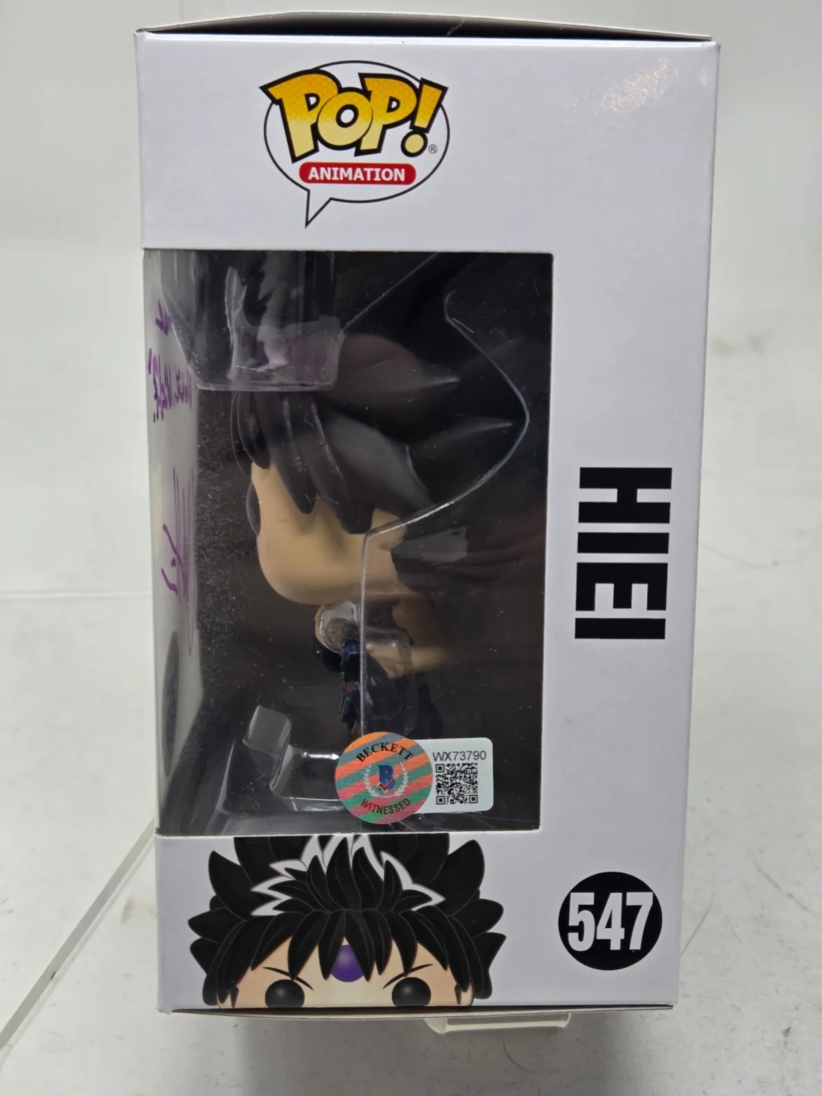 Chuck Huber — Hiei signed autographed Yu Yu Hakusho Funko Pop Figure Chuck Huber Beckett, изображение 2