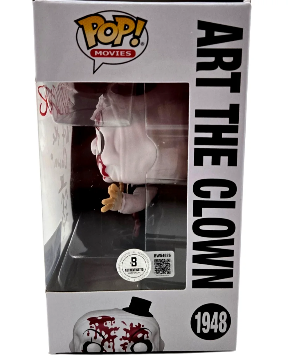 David Howard Thornton — David Howard Thornton Signed Funko Pop Terrifier Art Clown Autograph Beckett 26, image 2