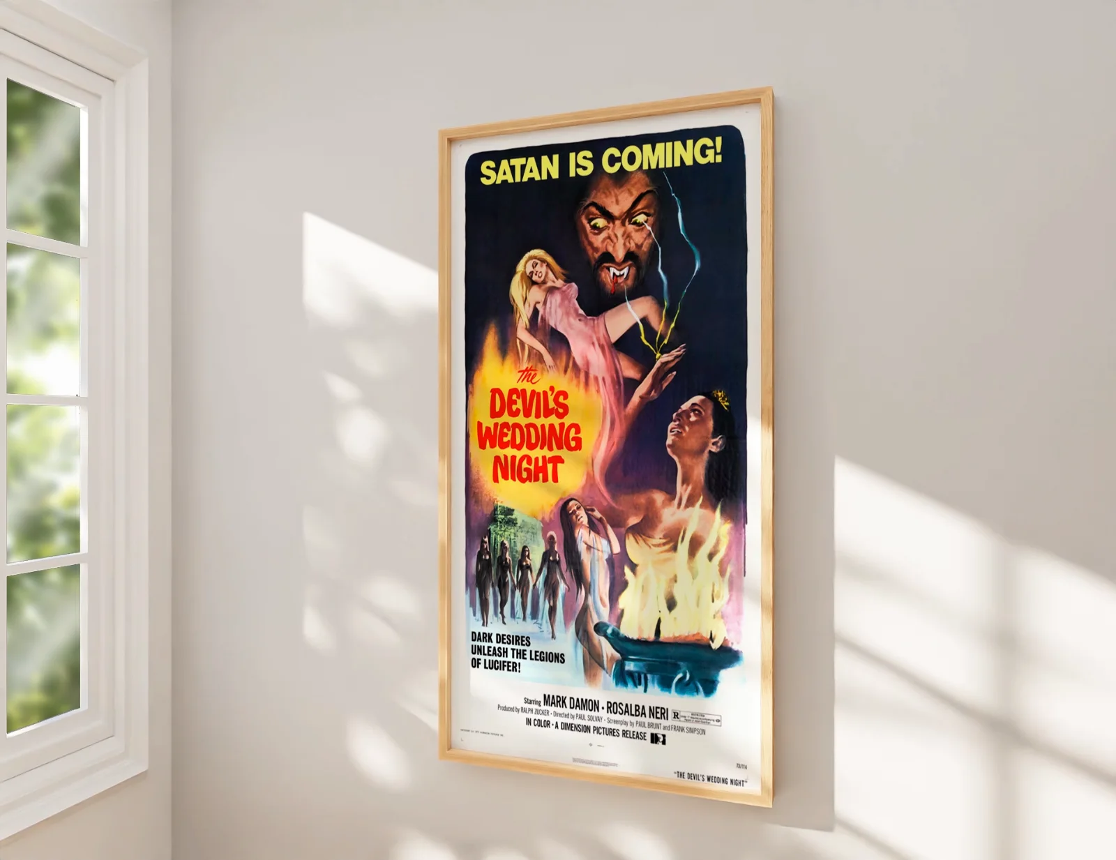 The Devil's Wedding Night - 1973 Horror Film Restored 27.2" x 41" US One Sheet, изображение 2