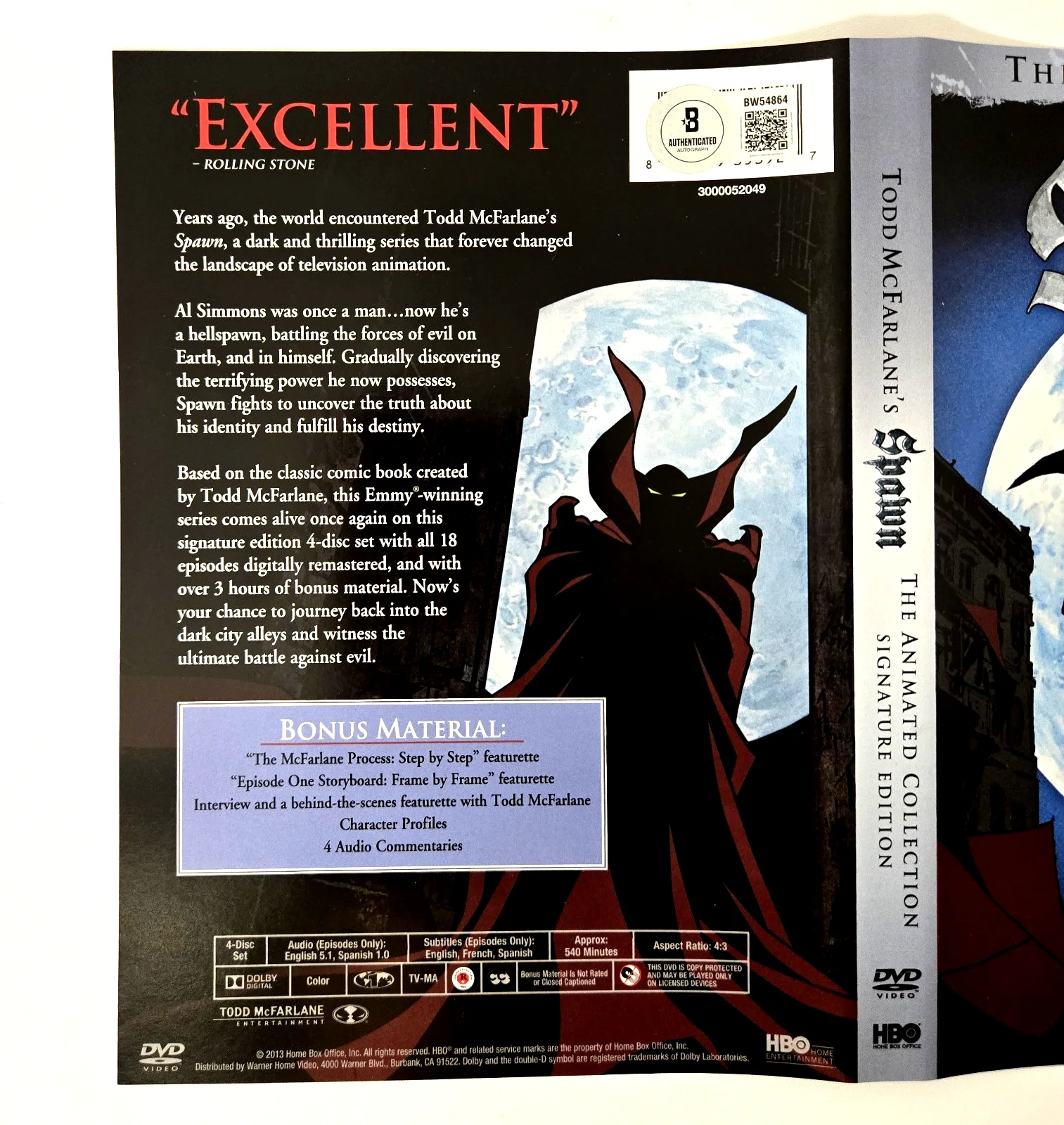 Keith David — Keith David Signed Spawn DVD Autograph Complete Season McFarlane Beckett COA 864, image 2
