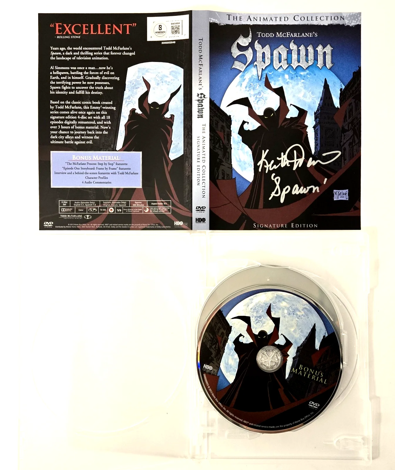 Keith David — Keith David Signed Spawn DVD Autograph Complete Season McFarlane Beckett COA 864, image 3