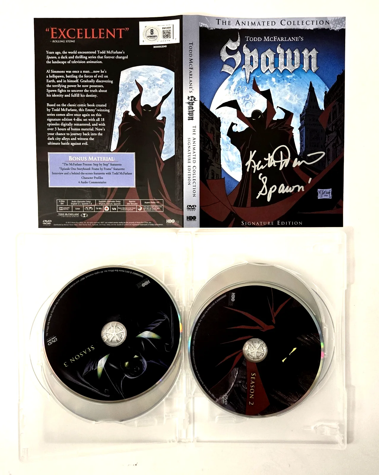 Keith David — Keith David Signed Spawn DVD Autograph Complete Season McFarlane Beckett COA 864, image 4