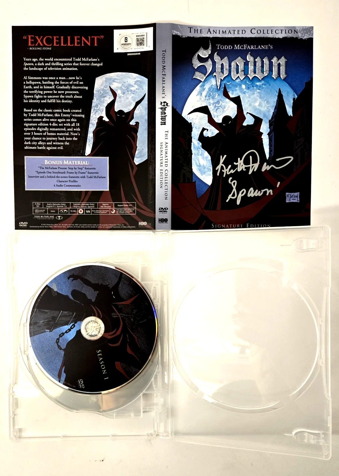 Keith David — Keith David Signed Spawn DVD Autograph Complete Season McFarlane Beckett COA 864, image 5