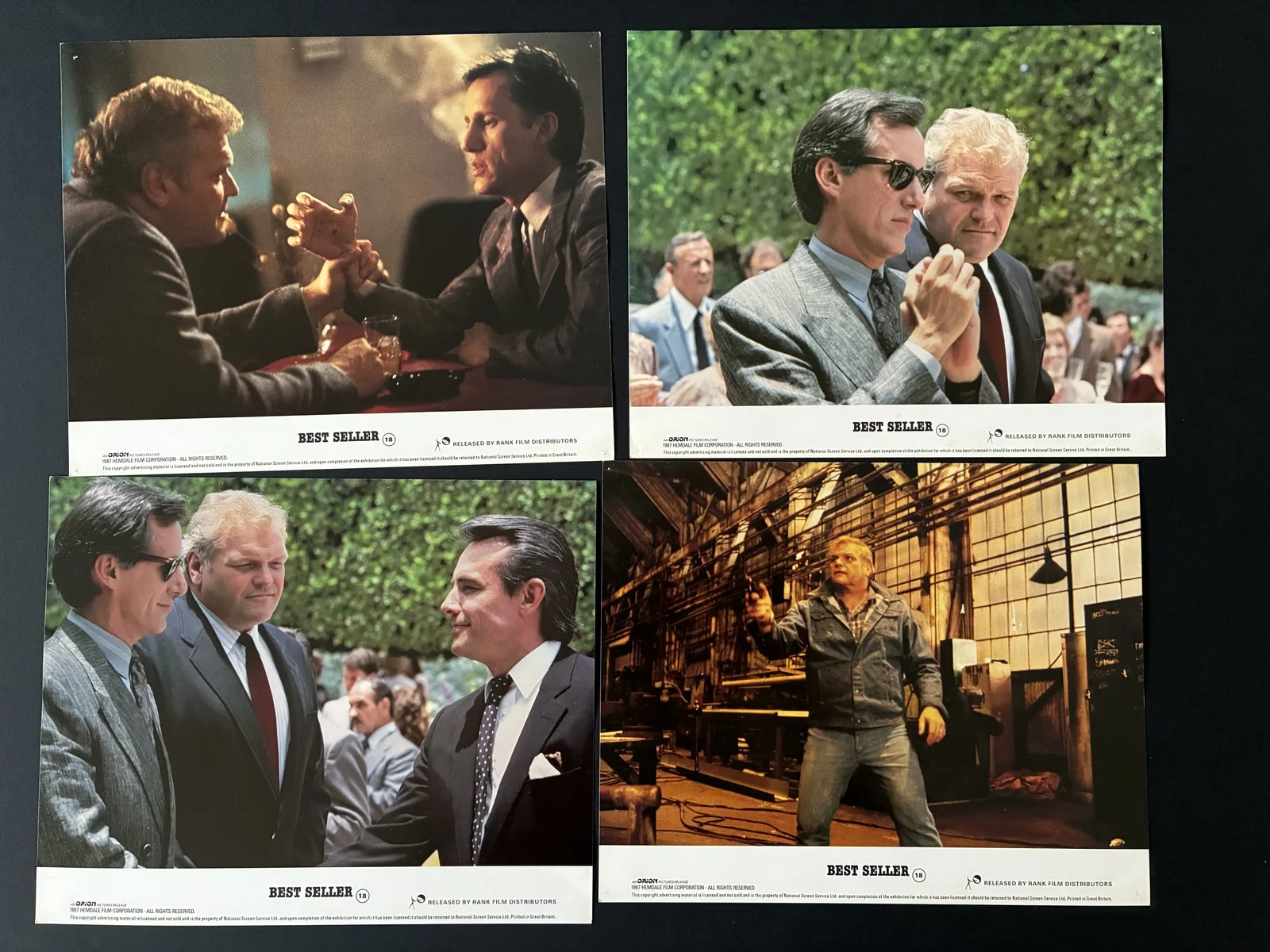 BEST SELLER (1987) Original Lobby Cards x 8 with James Woods, изображение 2