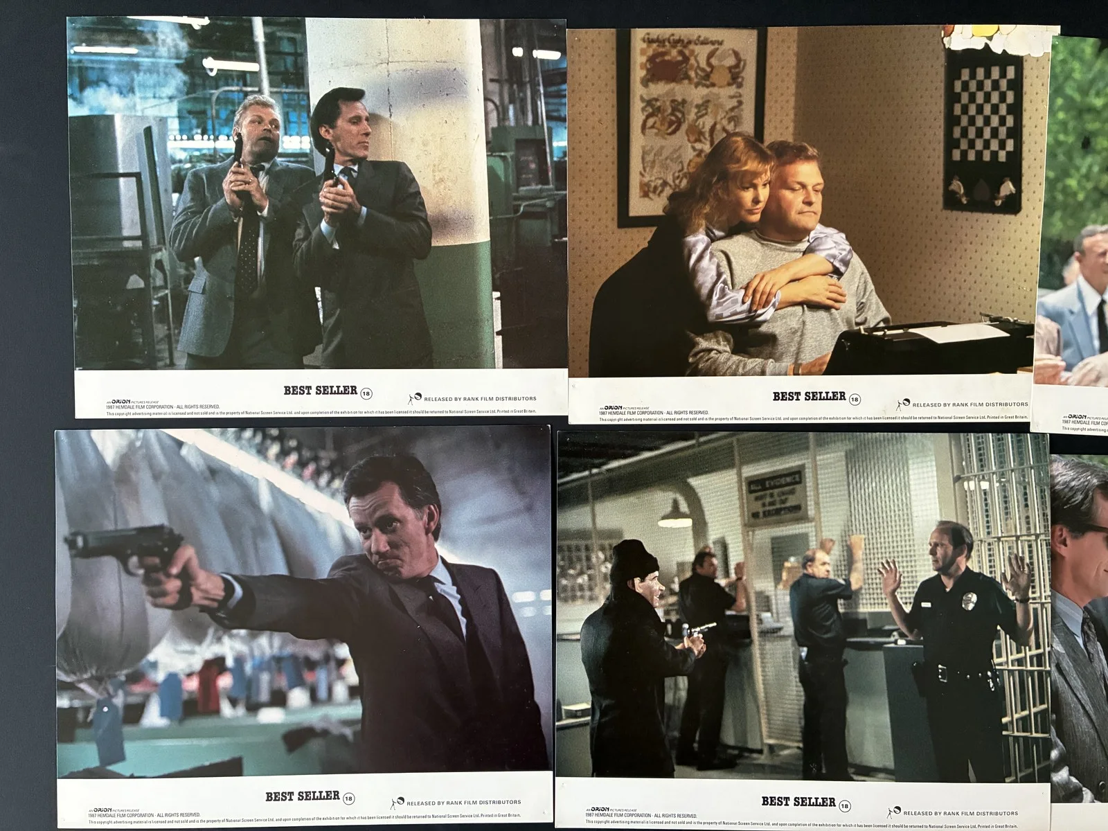 BEST SELLER (1987) Original Lobby Cards x 8 with James Woods, изображение 3