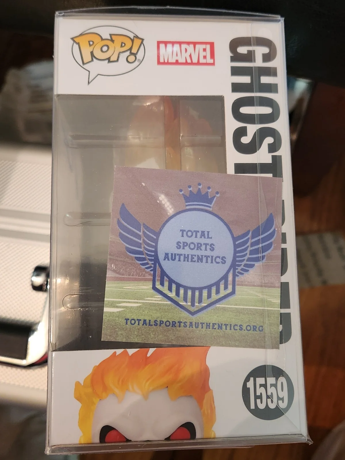 Nicholas Cage — Nicholas Cage Autographed Ghost Rider Funko Pop With Certification, image 2