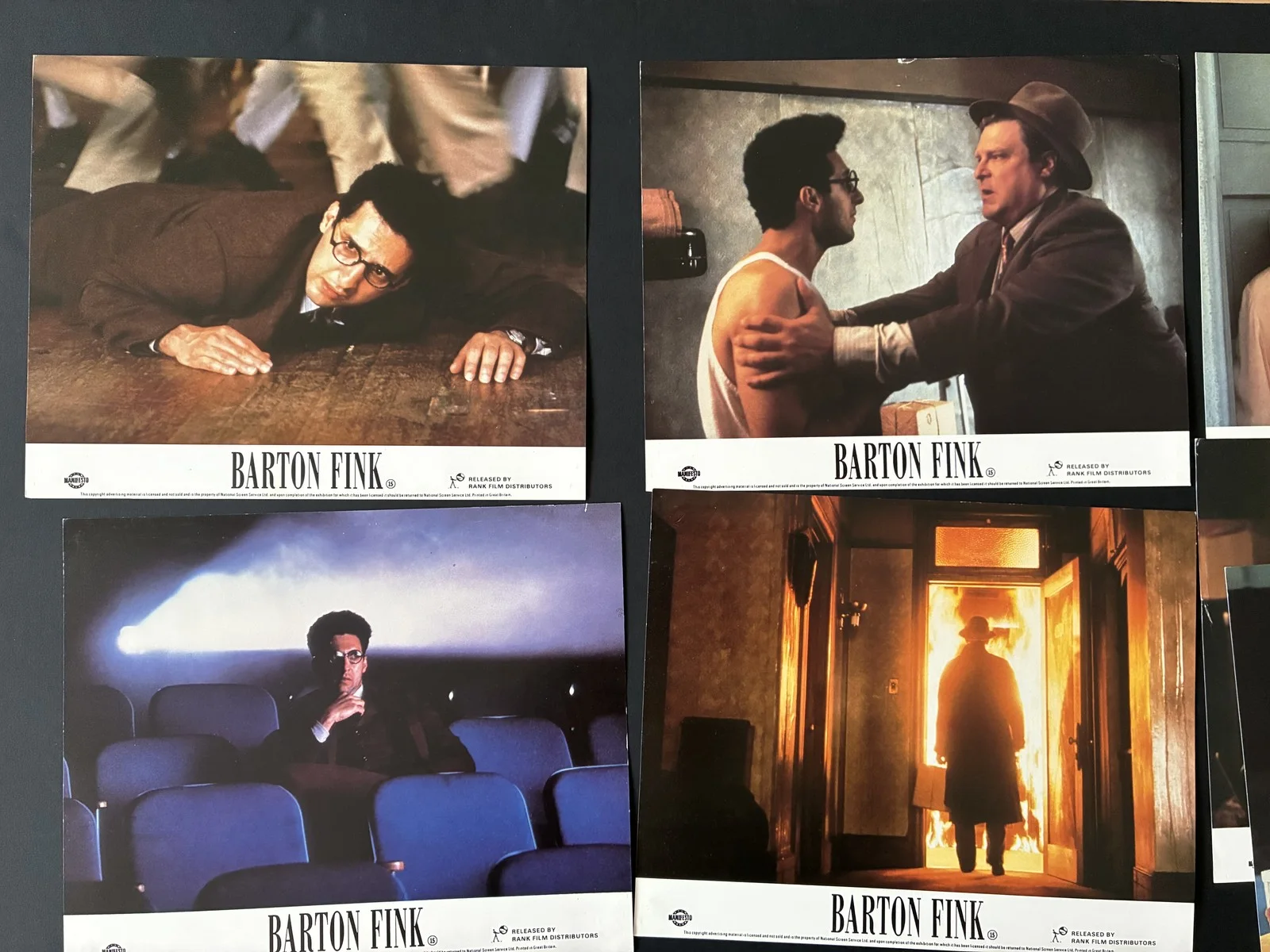 BARTON FINK (1991) Original Lobby Cards x 8 with John Turturro, изображение 2