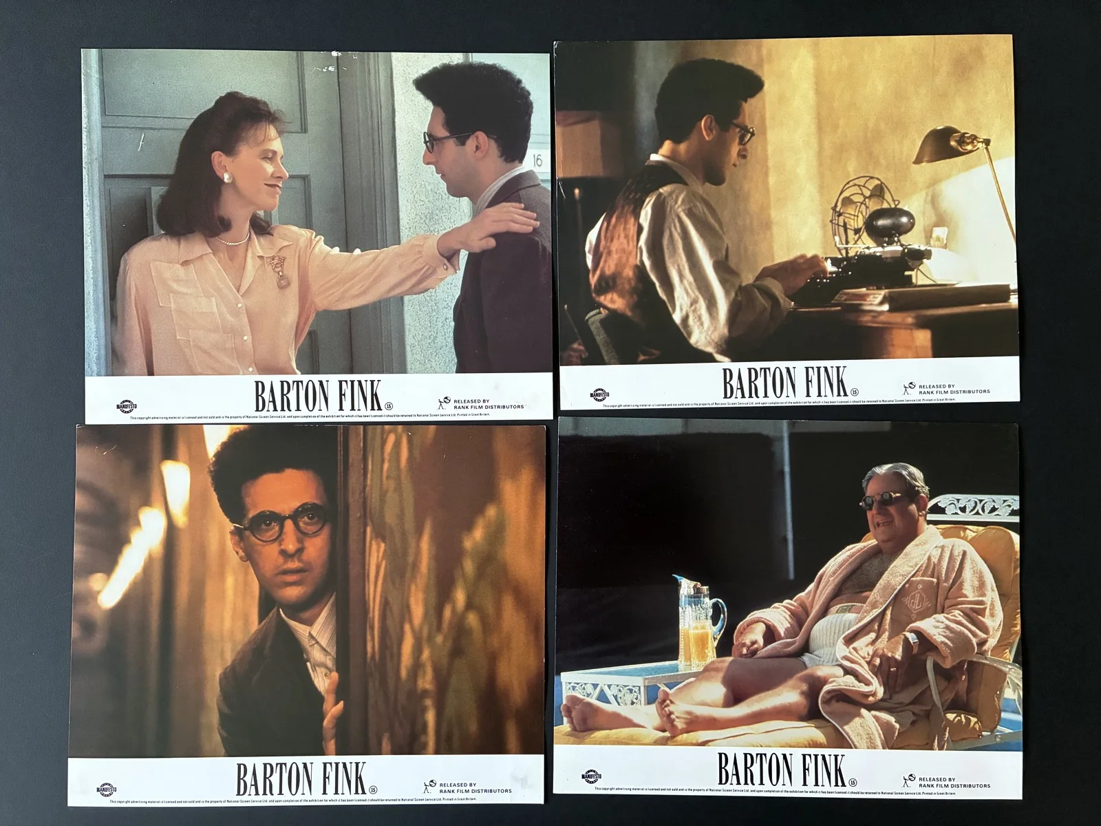 BARTON FINK (1991) Original Lobby Cards x 8 with John Turturro, изображение 3