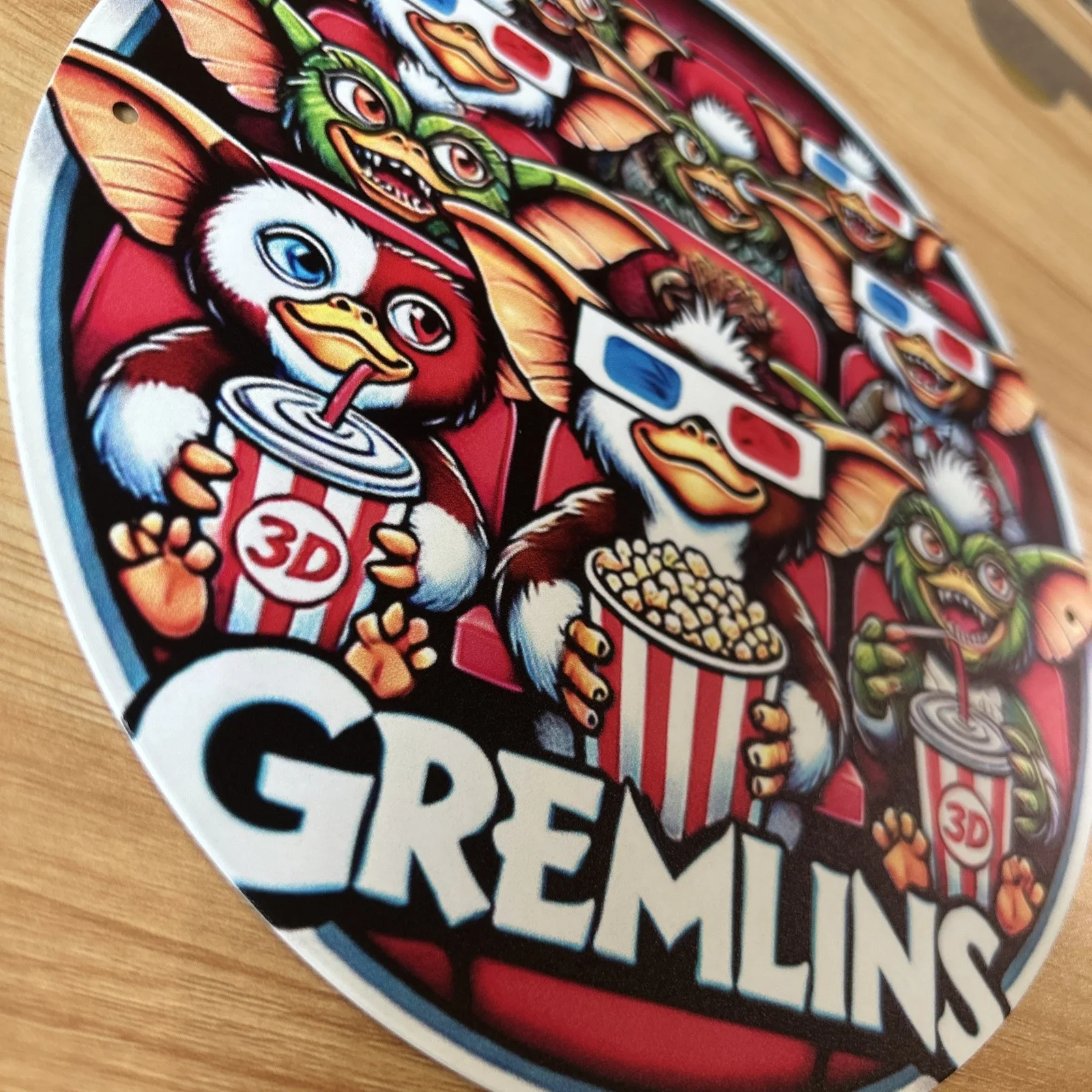 20 X 20cm Gremlins Cinema Design Metal Sign Gift, image 2