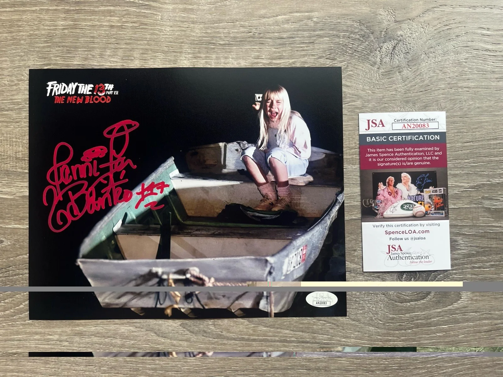 Jennifer Banko — Jennifer Banko Signed Friday The 13th New Blood 8x10 Photo JSA COA Horror