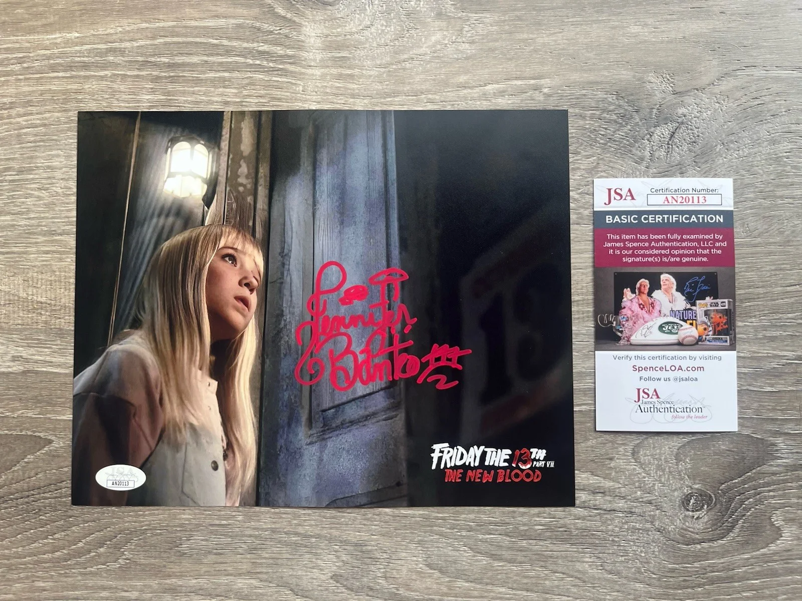Jennifer Banko — Jennifer Banko Signed Friday The 13th New Blood 8x10 Photo JSA COA Horror