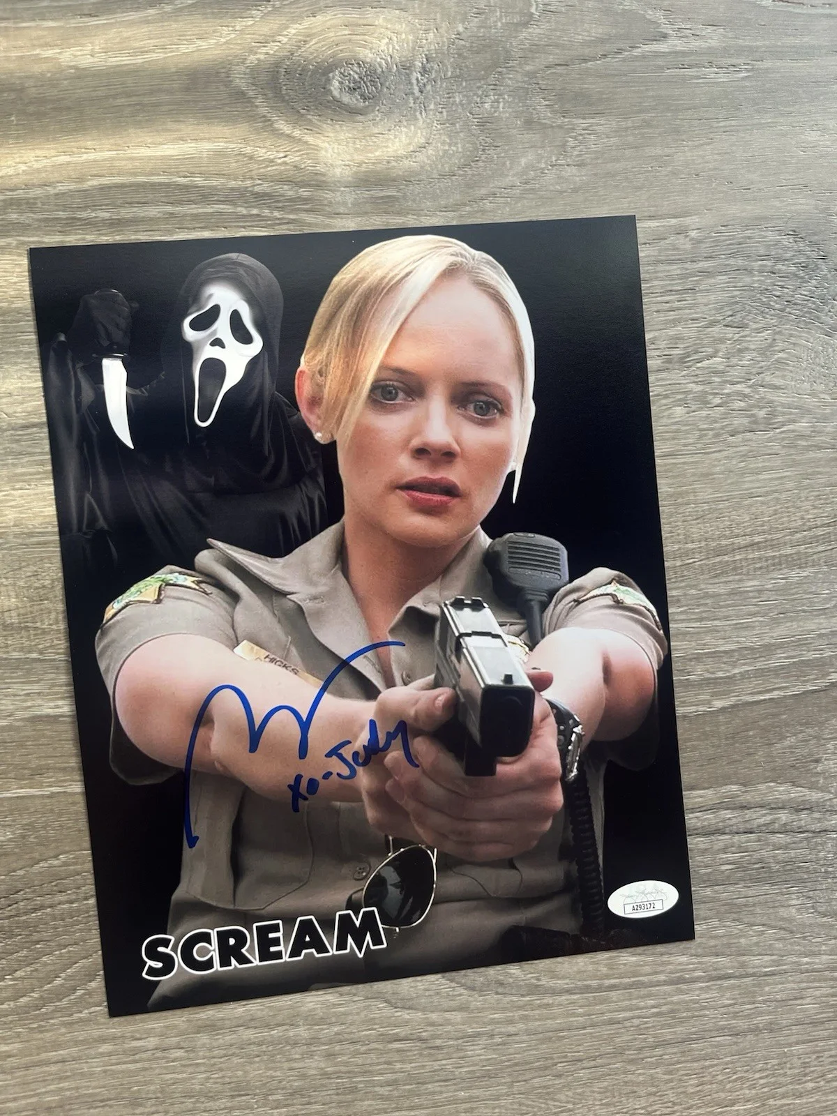 Marley Shelton — Marley Shelton Signed Scream 8x10 Photo JSA COA Deputy Judy Hicks Ghostface, image 5