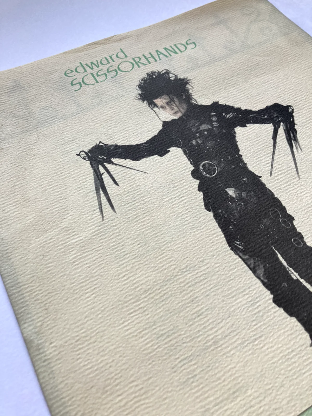 EDWARD SCISSORHANDS Rare 1990 20th Century Fox Press Promo Release Johnny Depp, изображение 4