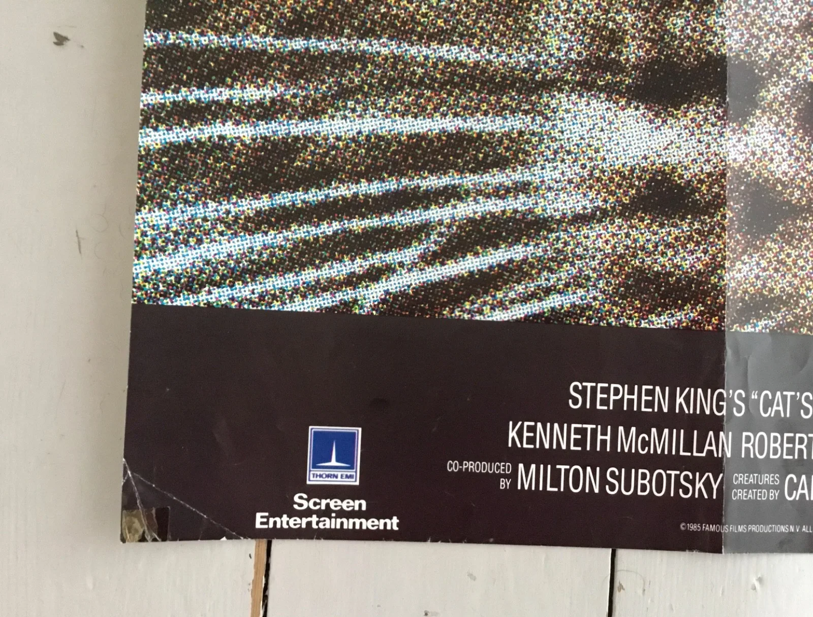 Stephen King's Cat’s Eye 1985 Original UK quad poster Horror Cult, image 2