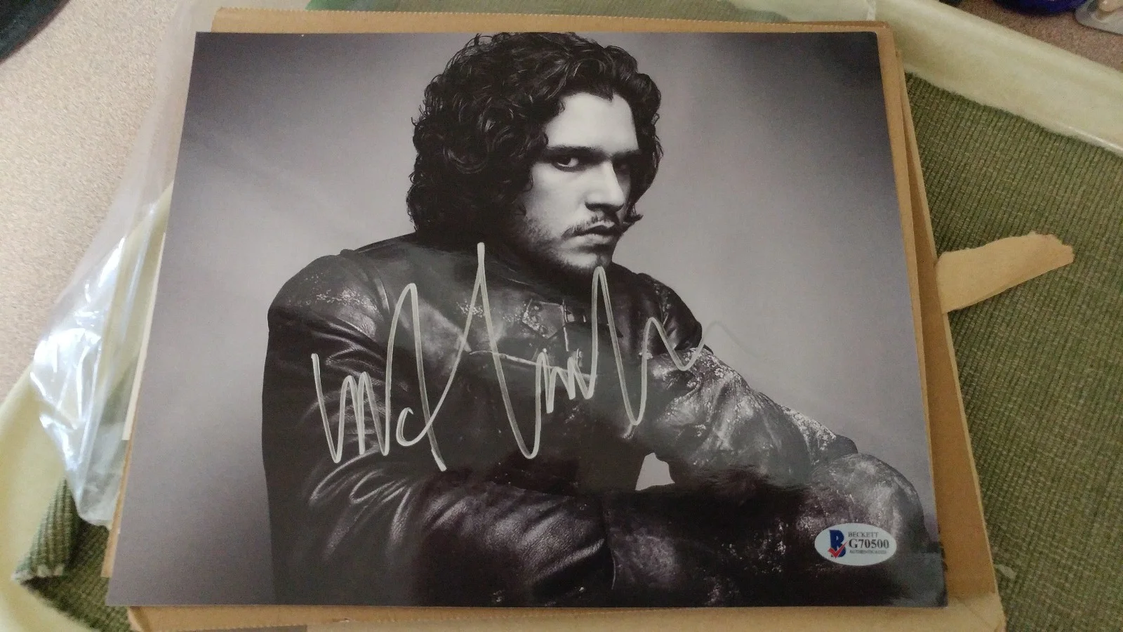 Kit Harington — Kit Harington Signed 8x10 Photo - Game Of Thrones - Jon Snow - BECKETT COA, image 3