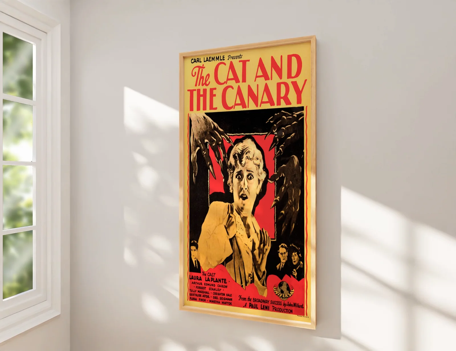The Cat And The Canary - 1927 Silent Horror Restored 27.2" x 41" US One Sheet, image 2