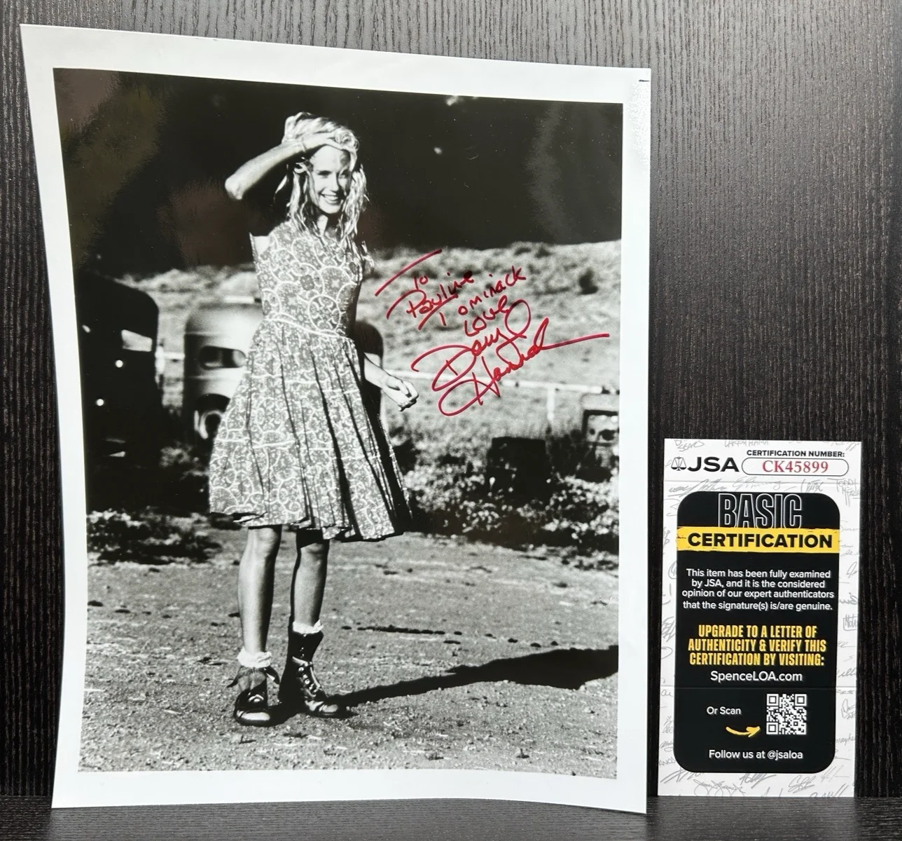 Daryl Hannah — DARYL HANNAH HAND SIGNED 8x10 PHOTO Original Autograph JSA COA Splash, Kill Bill, image 2