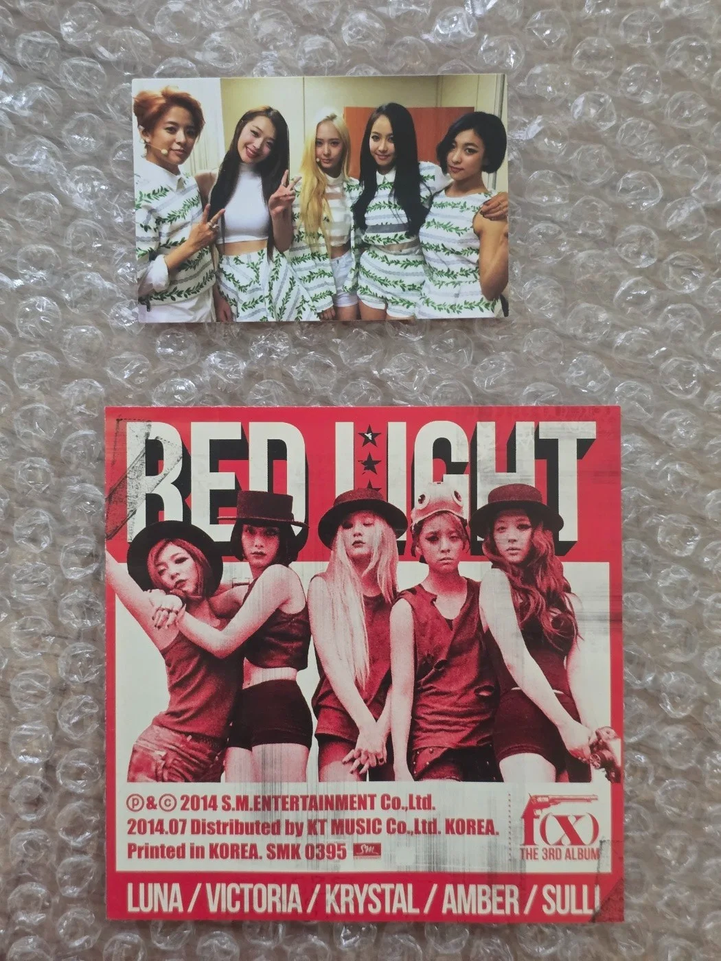 SM FX F(X) Red Light Album Photocard, image 2