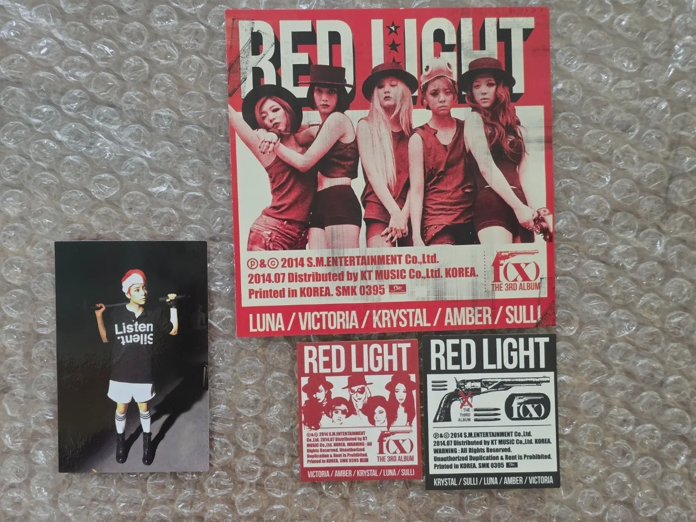 SM FX F(X) Red Light Album Photocard, image 2