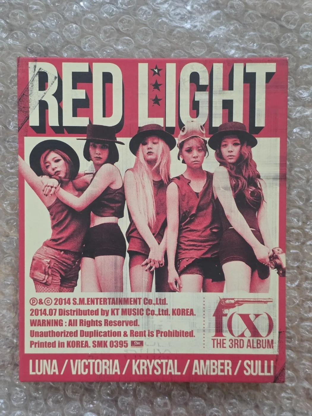 SM FX F(X) Red Light Album Photocard, image 4