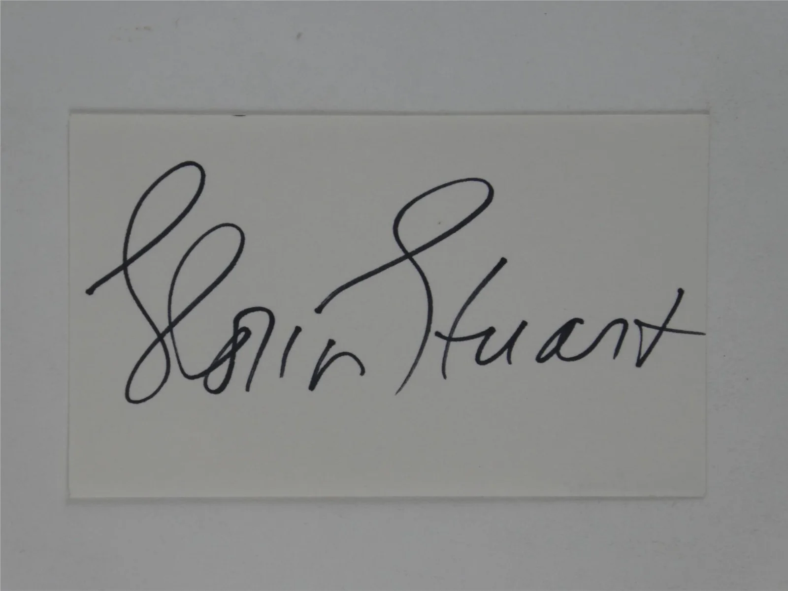 Gloria Stuart — Gloria Stuart Signed 3x5 Index Card Autographed Titanic JSA COA, image 2