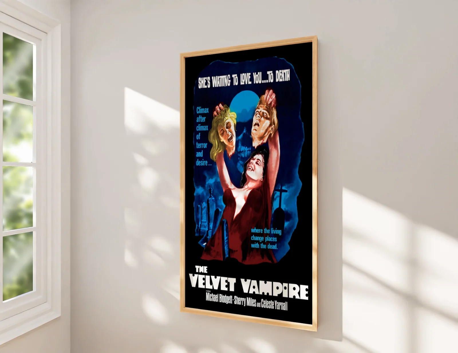 The Velvet Vampire - 1971 US Horror Film Restored 27.2" x 41" US One Sheet, изображение 2