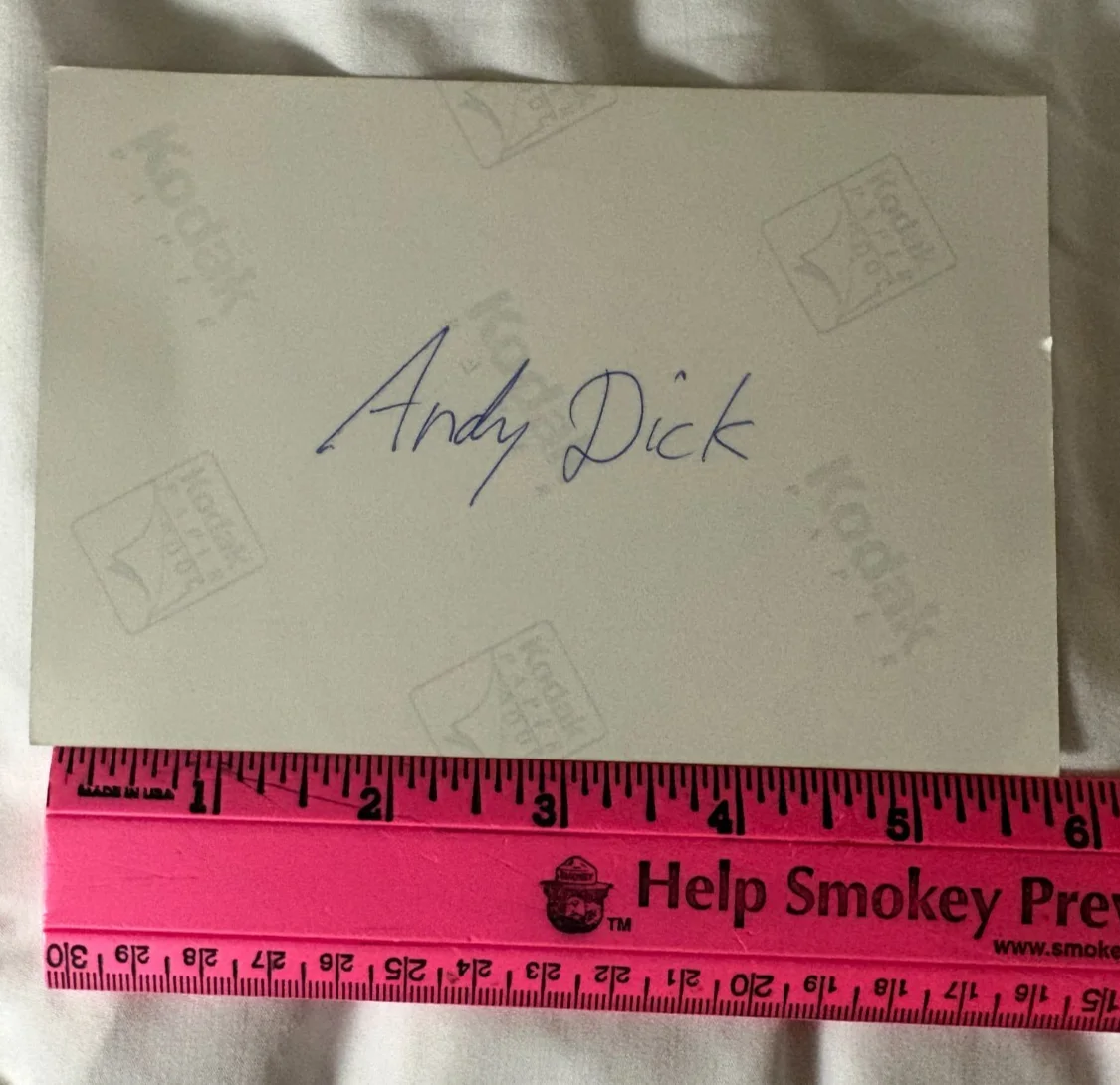 Andy Dick — * Actor Comedian ANDY DICK AUTOGRAPH Signed Candid Color Photo from 2001, изображение 3