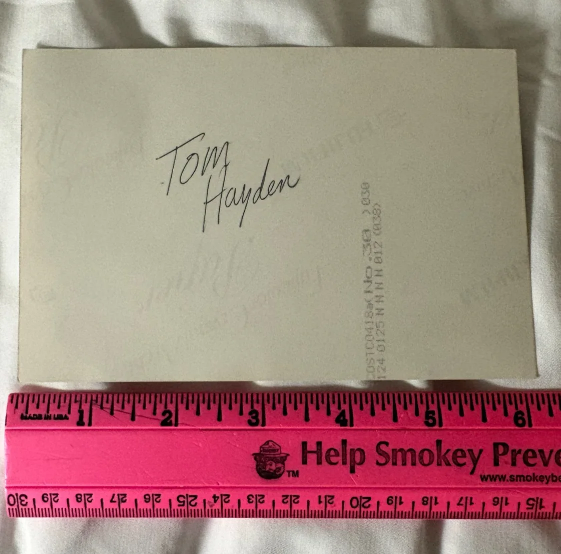 Tom Hayden — * Author TOM HAYDEN AUTOGRAPH Signed Candid Book Signing Color Photo, изображение 3
