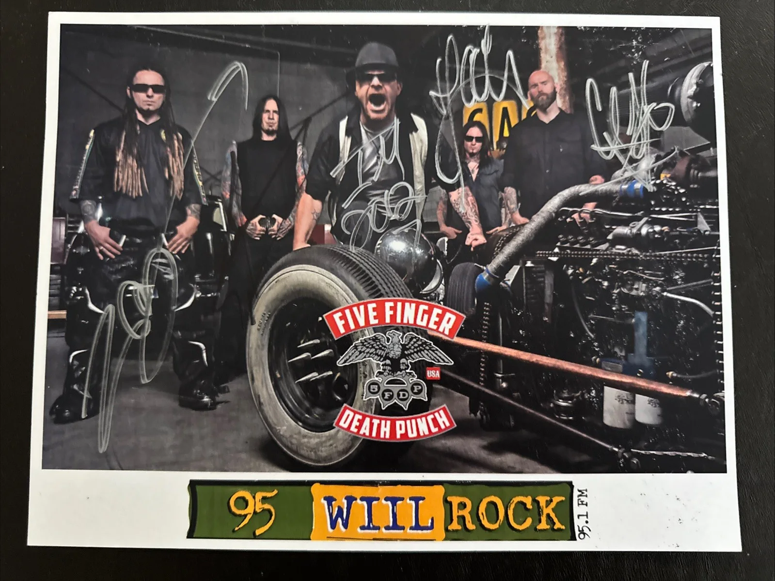 Five Finger Death Punch Autographed Picture 11x8.5, image 2