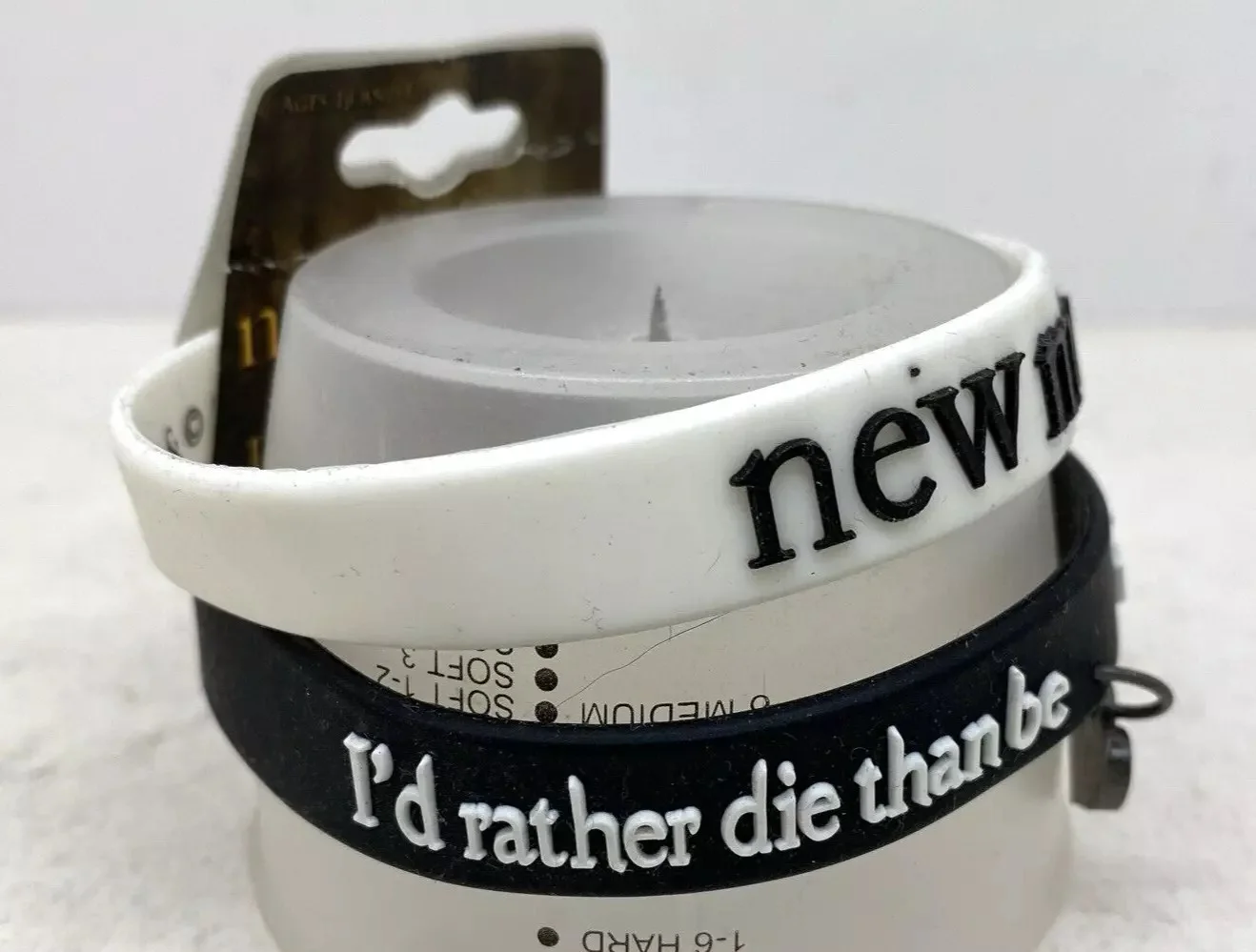 TWILIGHT SAGA NEW MOON BRACELET SET "I'D RATHER DIE THAN BE WITH ANYONE.." (001), image 2