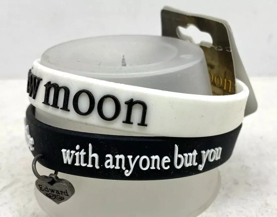 TWILIGHT SAGA NEW MOON BRACELET SET "I'D RATHER DIE THAN BE WITH ANYONE.." (001), image 3