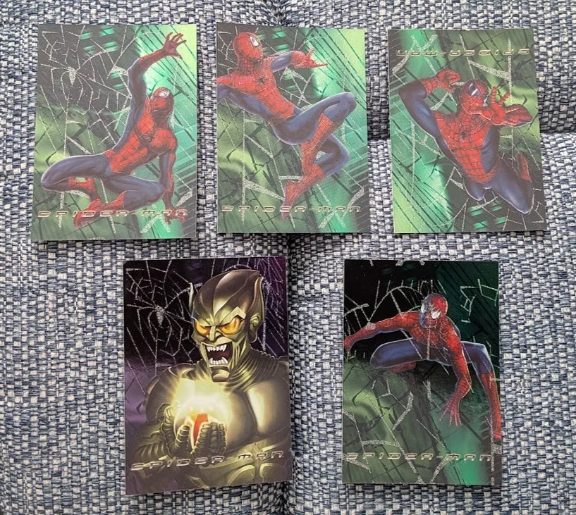 set f spiderman spidey web tech foil cards, image 2