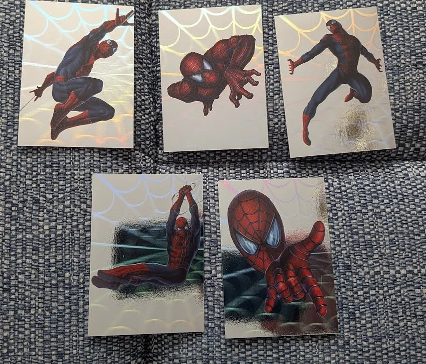set H spiderman spidey hologram cards, image 2