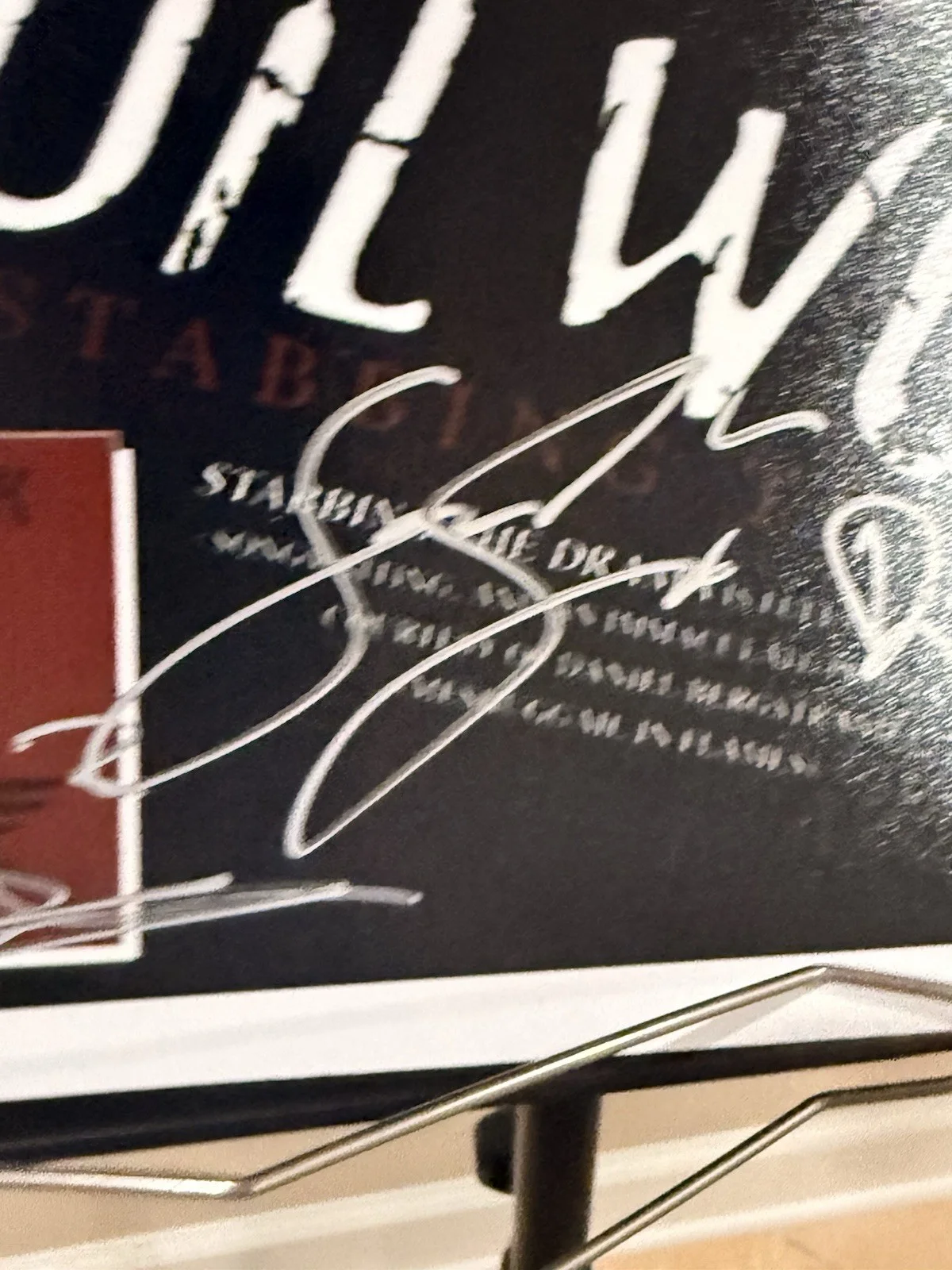 Soilwork 2005 “Stabbing The Drama” Signed Poster w/ JSA Certification, image 3