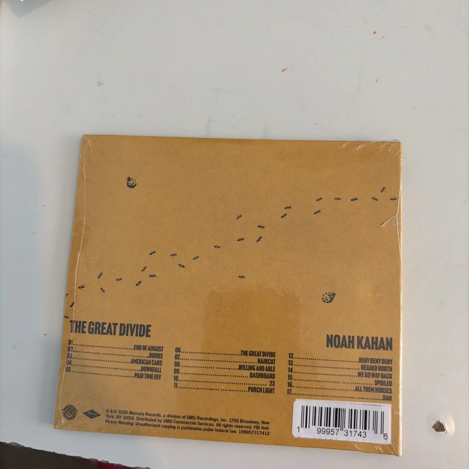 Noah Kahan - The Great Divide Signed CD Booklet, image 2