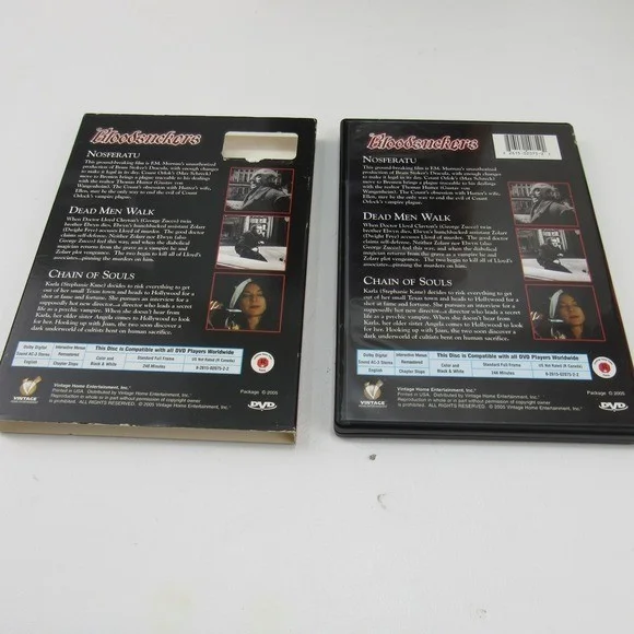 Blood Suckers DVD 3 Classic Movies Limited Edition Hologram Cover, изображение 2