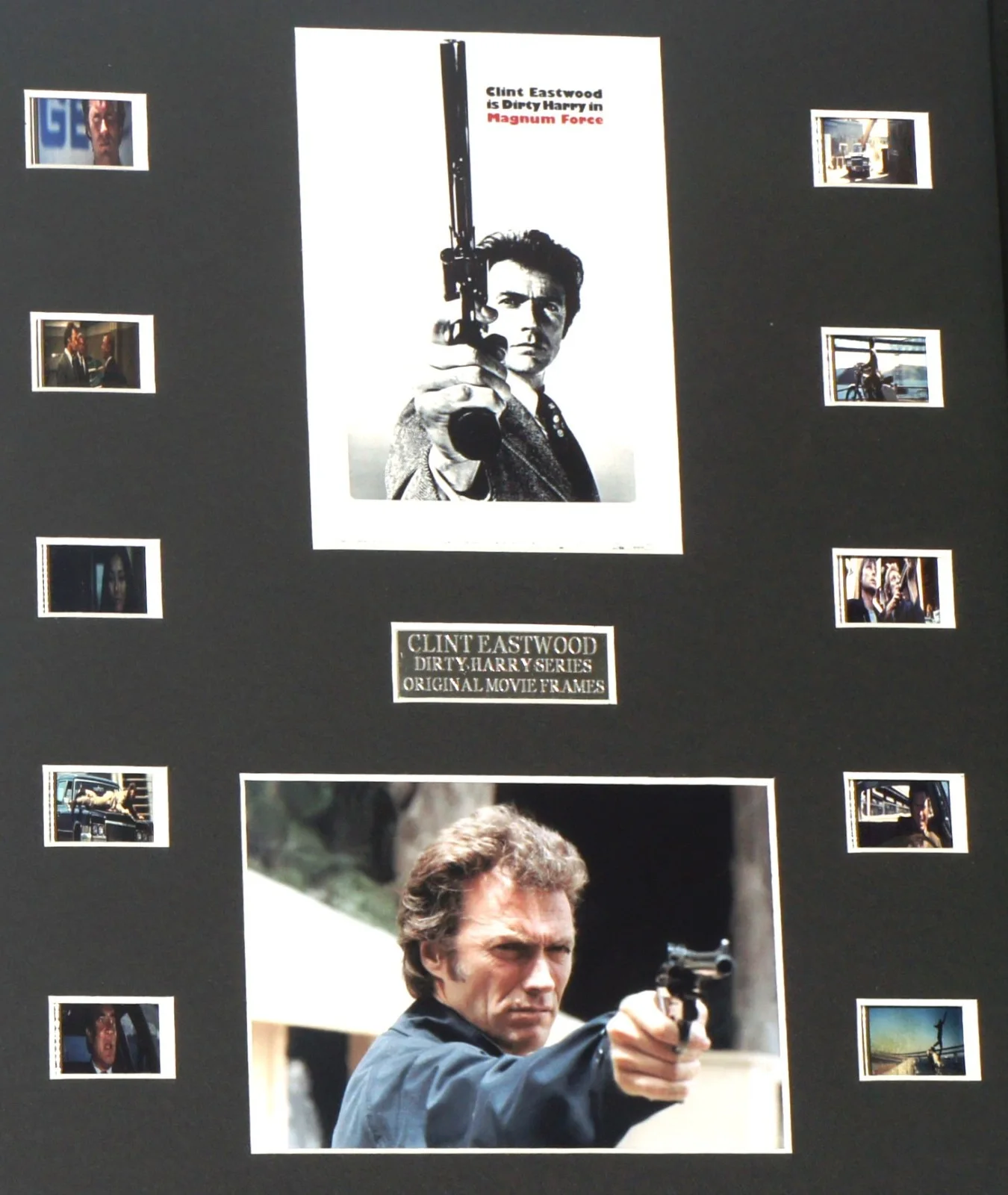 "MAGNUM FORCE" Clint Eastwood FILM CELLS MOUNTED FILM COA CLASSIC, изображение 2