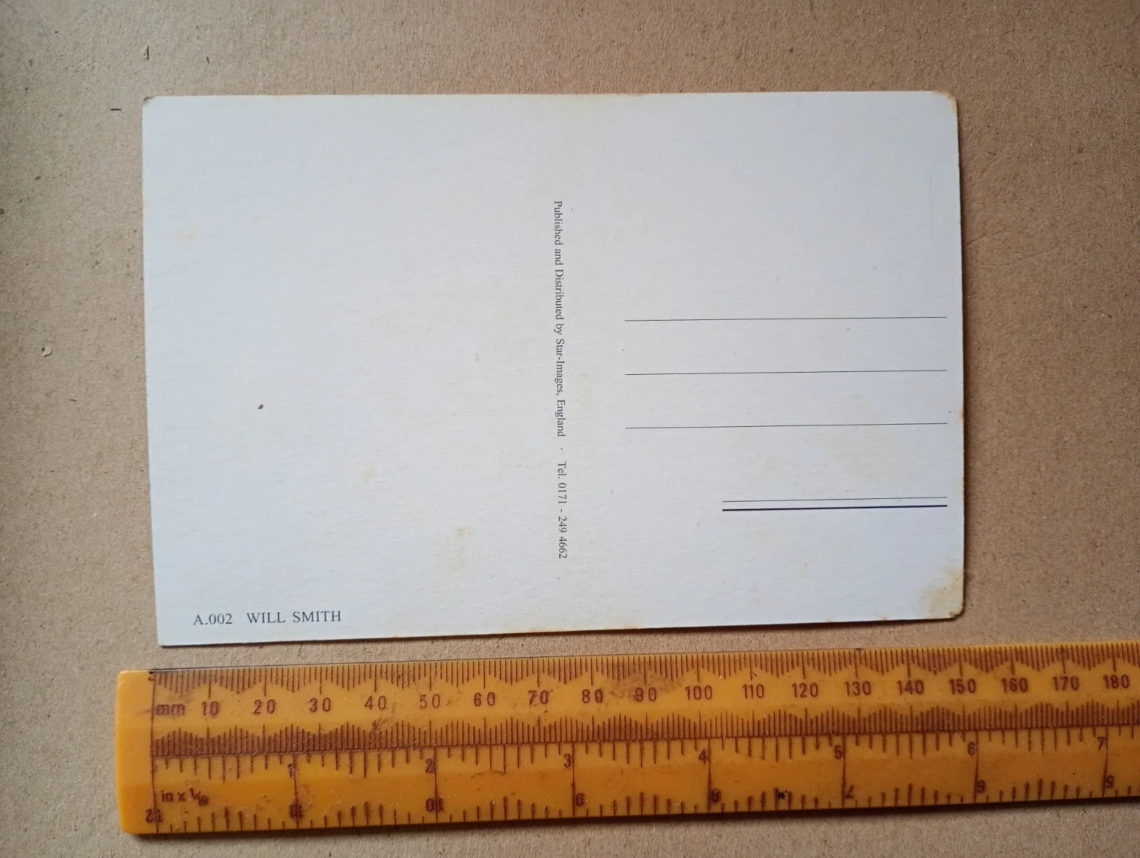 Will Smith Postcard, image 2