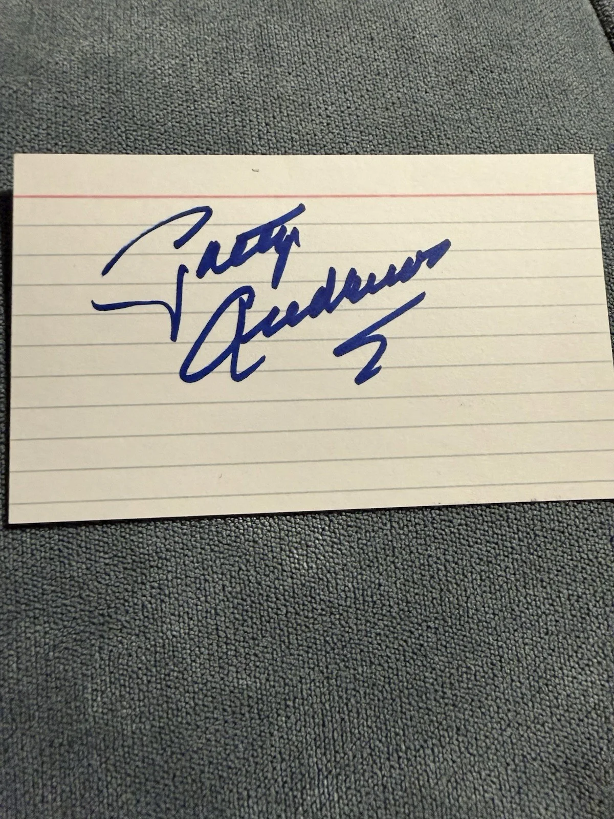 Patty Andrews Autographed Photo & Index Card – Signed Lot – Andrews Sisters –TTM, изображение 3