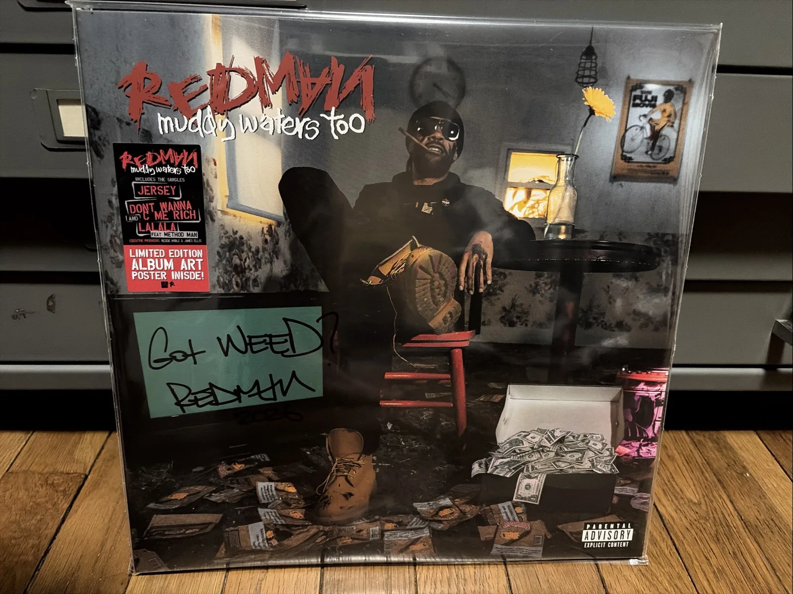 REDMAN Muddy Waters Too vinyl SIGNED Cover LP Autographed WuTang🐝 New, image 2