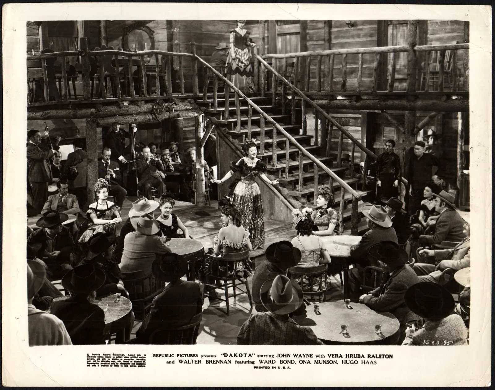 DAKOTA 1945 Vera Ralston, Walter Brennan, Ona Munson 2 10x8 STILLS, image 3