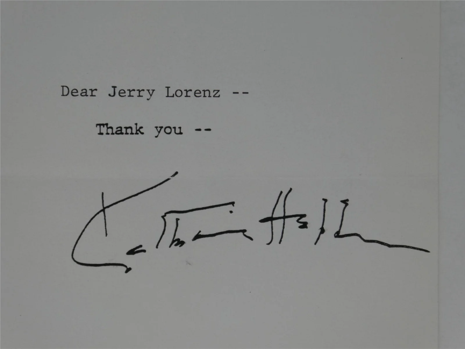 Katherine Hepburn — Katharine Hepburn Signed Typed Letter TLS Autographed 6x8 w/ Envelope, JSA COA, image 3
