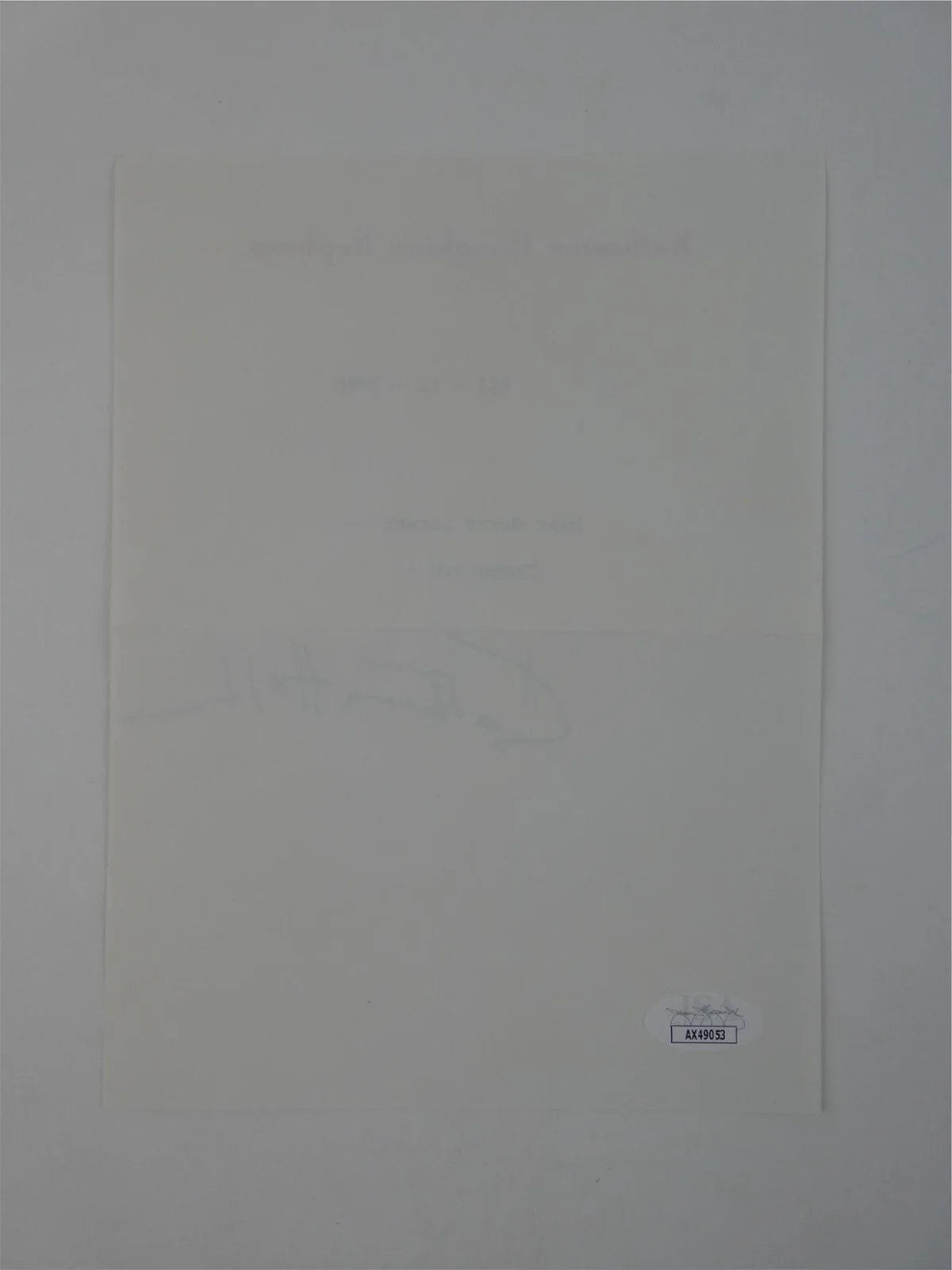 Katherine Hepburn — Katharine Hepburn Signed Typed Letter TLS Autographed 6x8 w/ Envelope, JSA COA, image 4