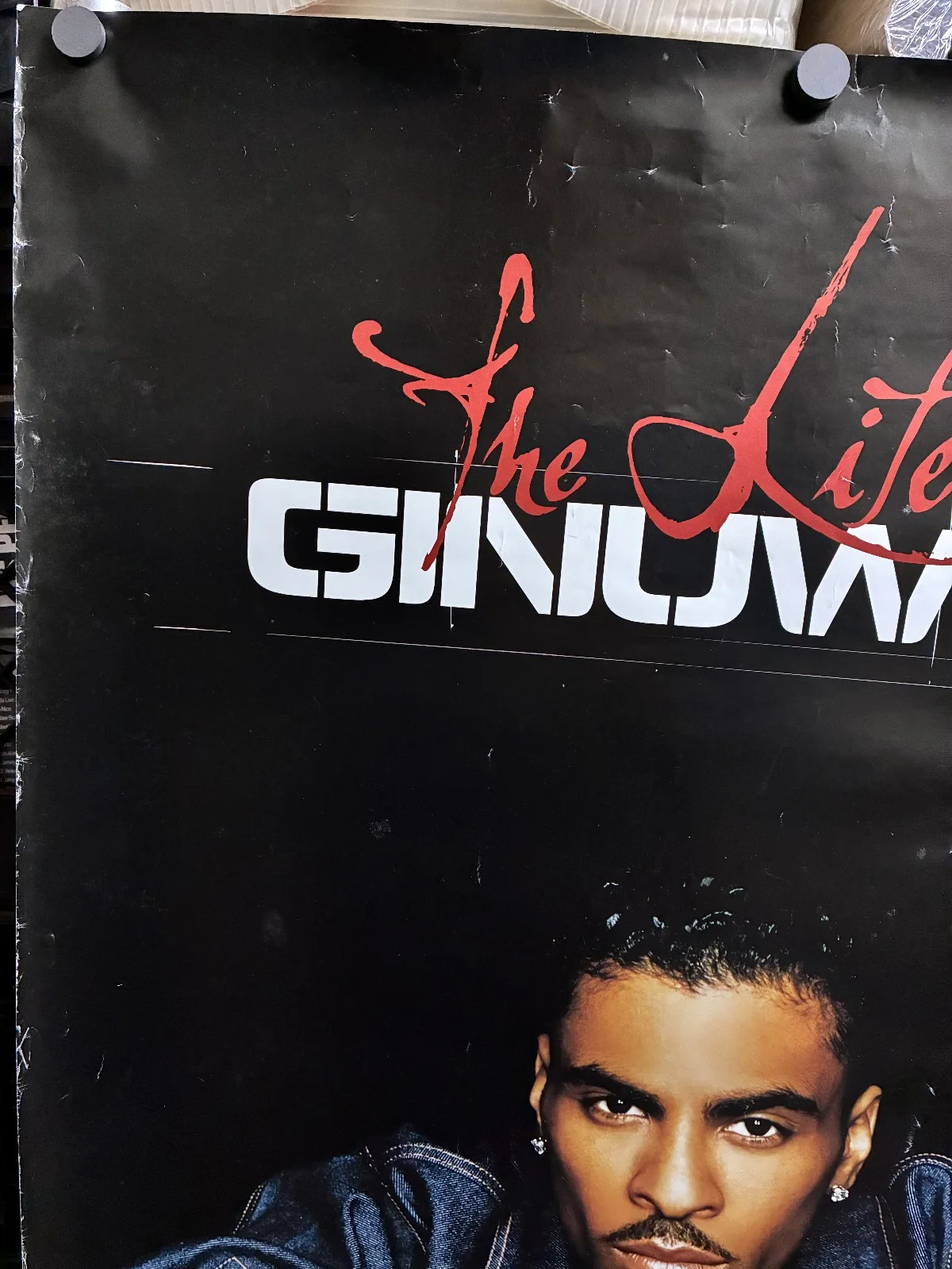 Signed Ginuwine The Life 2001 Promotional Poster R&B Soul Promo, изображение 2