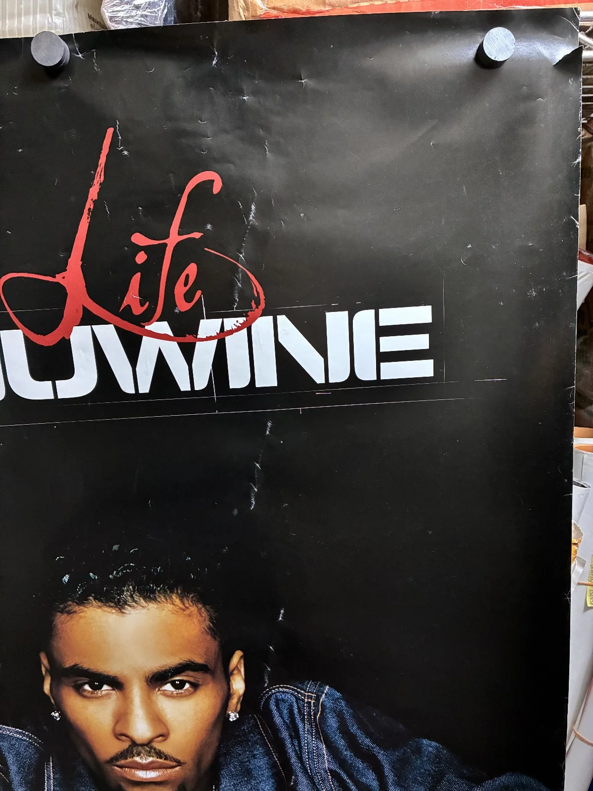 Signed Ginuwine The Life 2001 Promotional Poster R&B Soul Promo, изображение 3