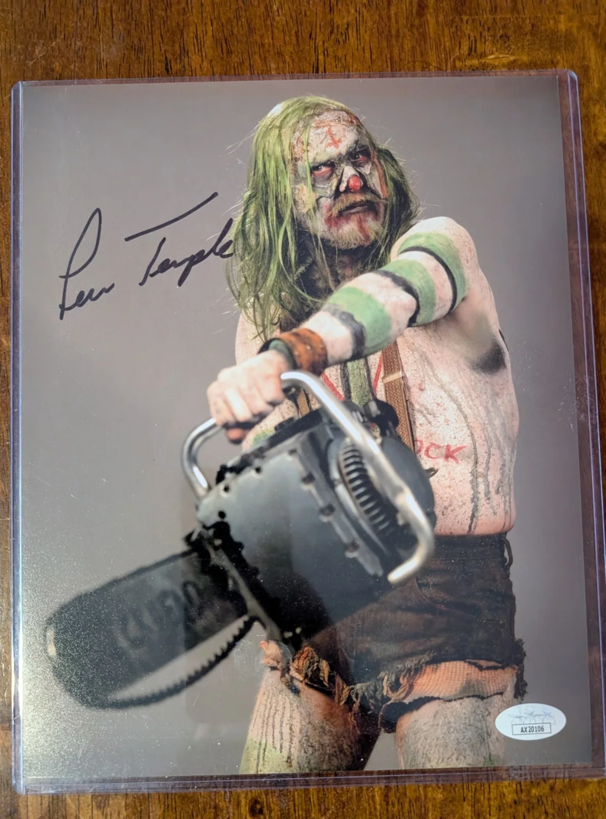 Lew Temple — LEW TEMPLE Signed Autographed 8x10 Photo as PSYCHO-HEAD from 31 Horror JSA COA